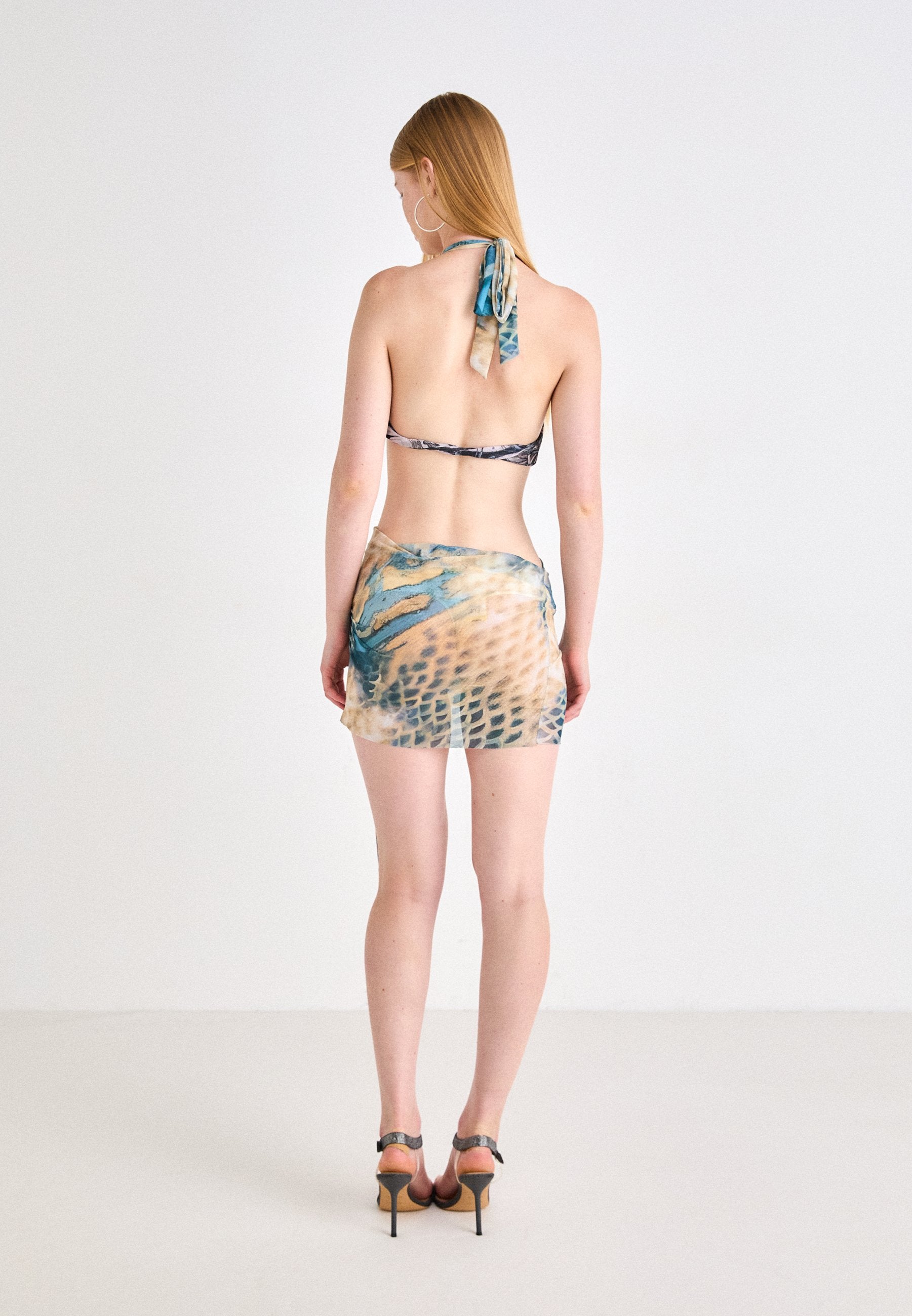 Jaded London ASYMMETRIC PLUNGE MINI DRESS