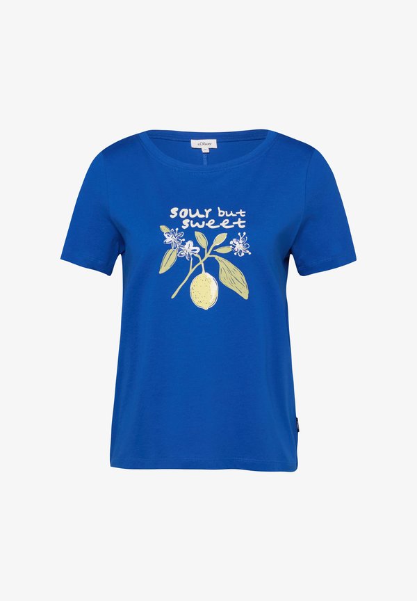 s.Oliver T-SHIRT - Print T-shirt - royalblau