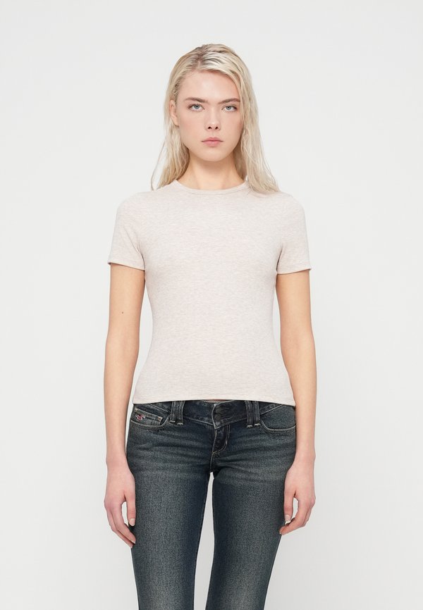ONLY ONLJUNE S/S TEE JRS NOOS - Basic T-shirt - pumice stone melange