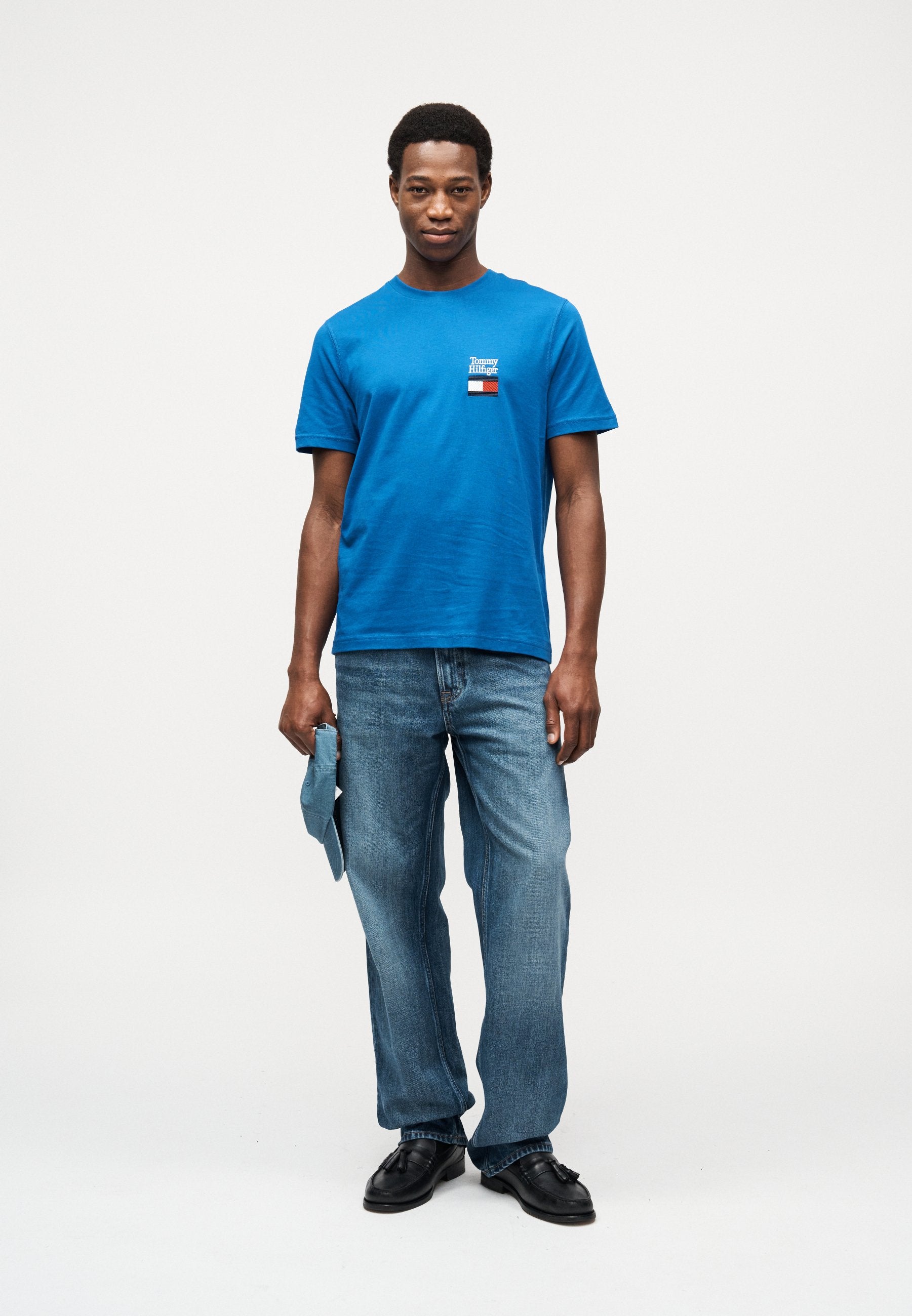LOGO EMBROIDERY JERSEY CREW NECK T-SHIRT Media 2