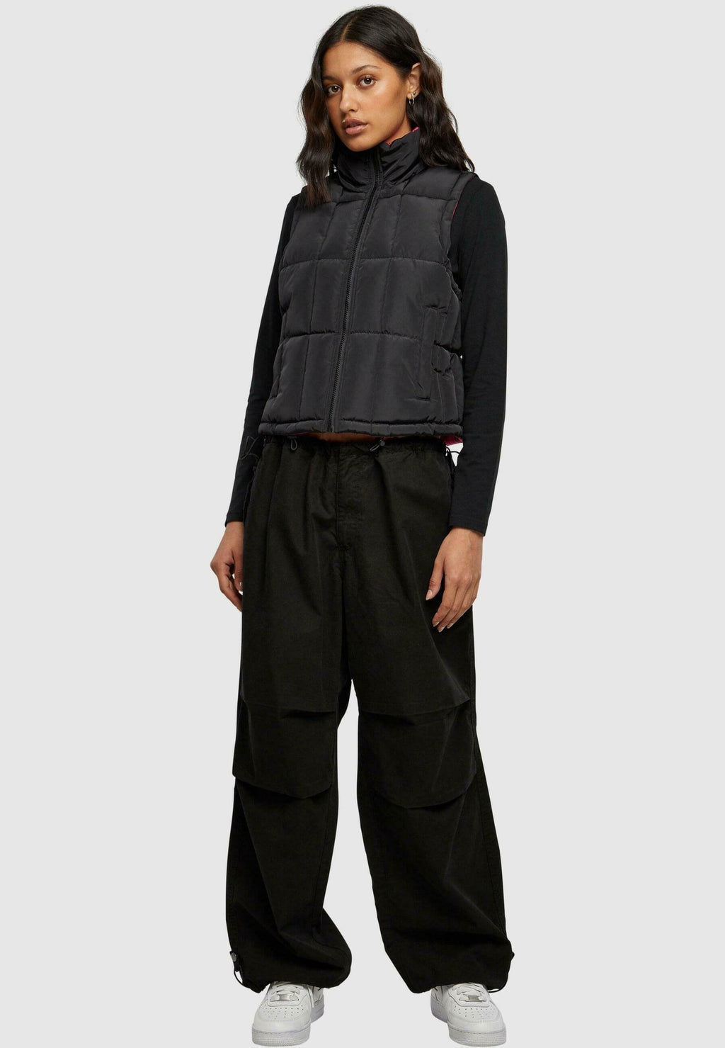 Urban Classics  REVERSIBLE CROPPED PUFFER