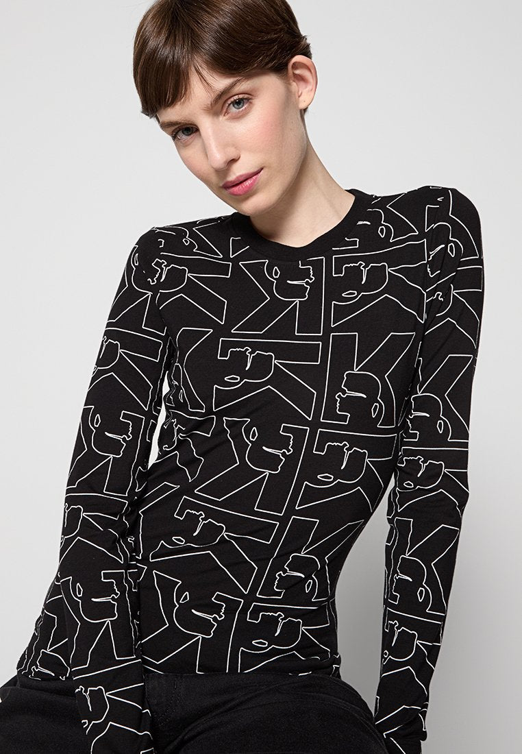 KARL LAGERFELD Langarmshirt Media 4