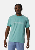 New Balance ESSENTIALS LOGO - Print T-shirt - ocean haze heather