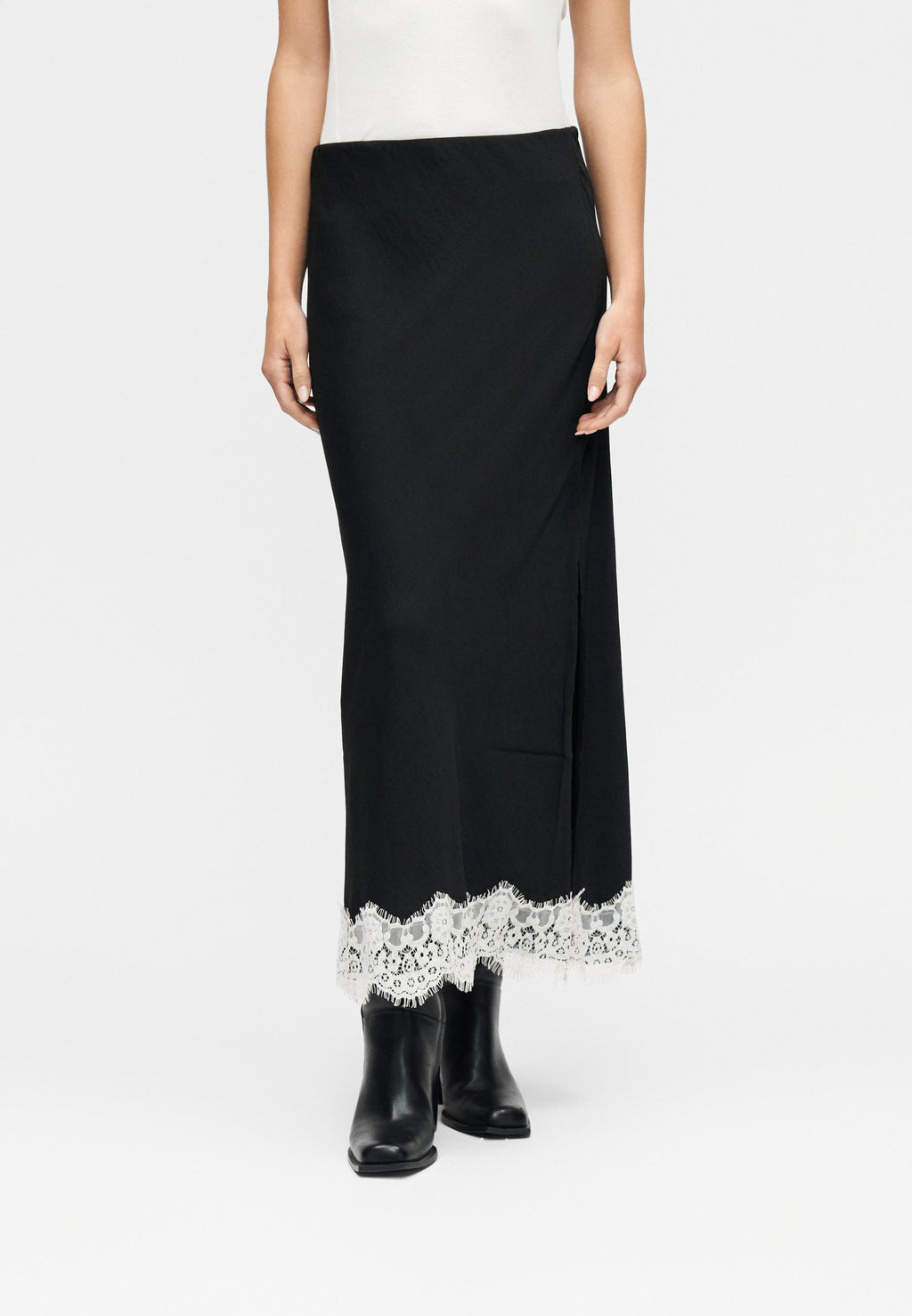 GAP TRIM MIDI SKIRT