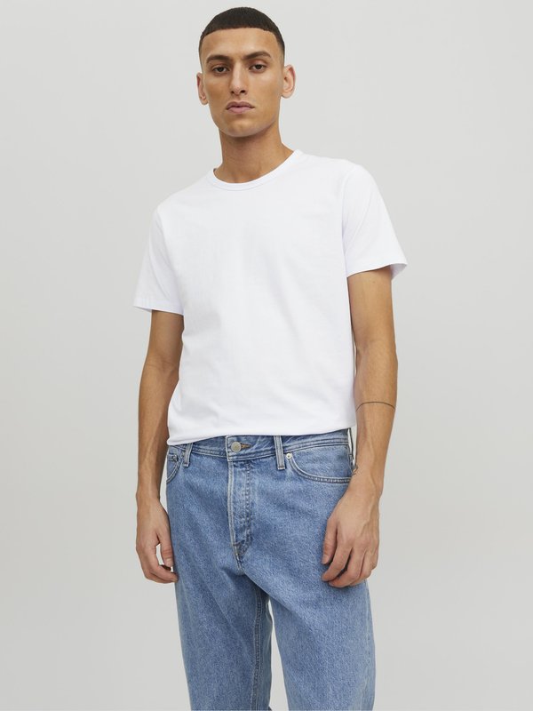 Jack & Jones BASIC O-NECK TEE - Basic T-shirt - optical white
