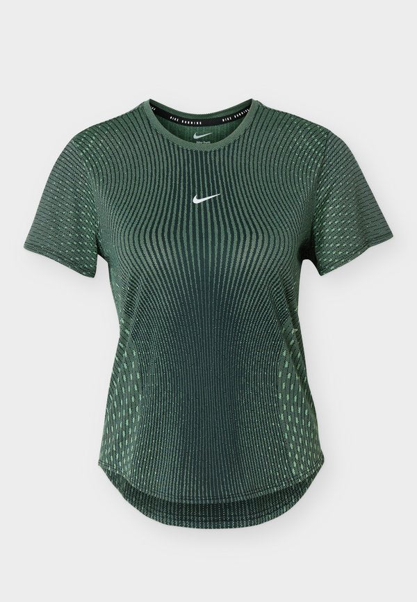 Nike Performance SWIFT - Sports T-shirt - black/light green spark