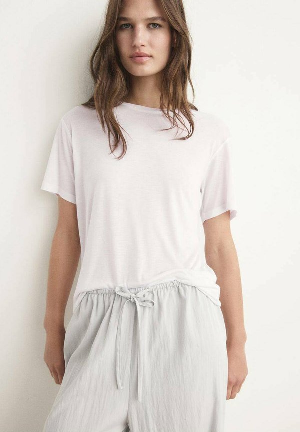 Mango Basic T-shirt - light grey