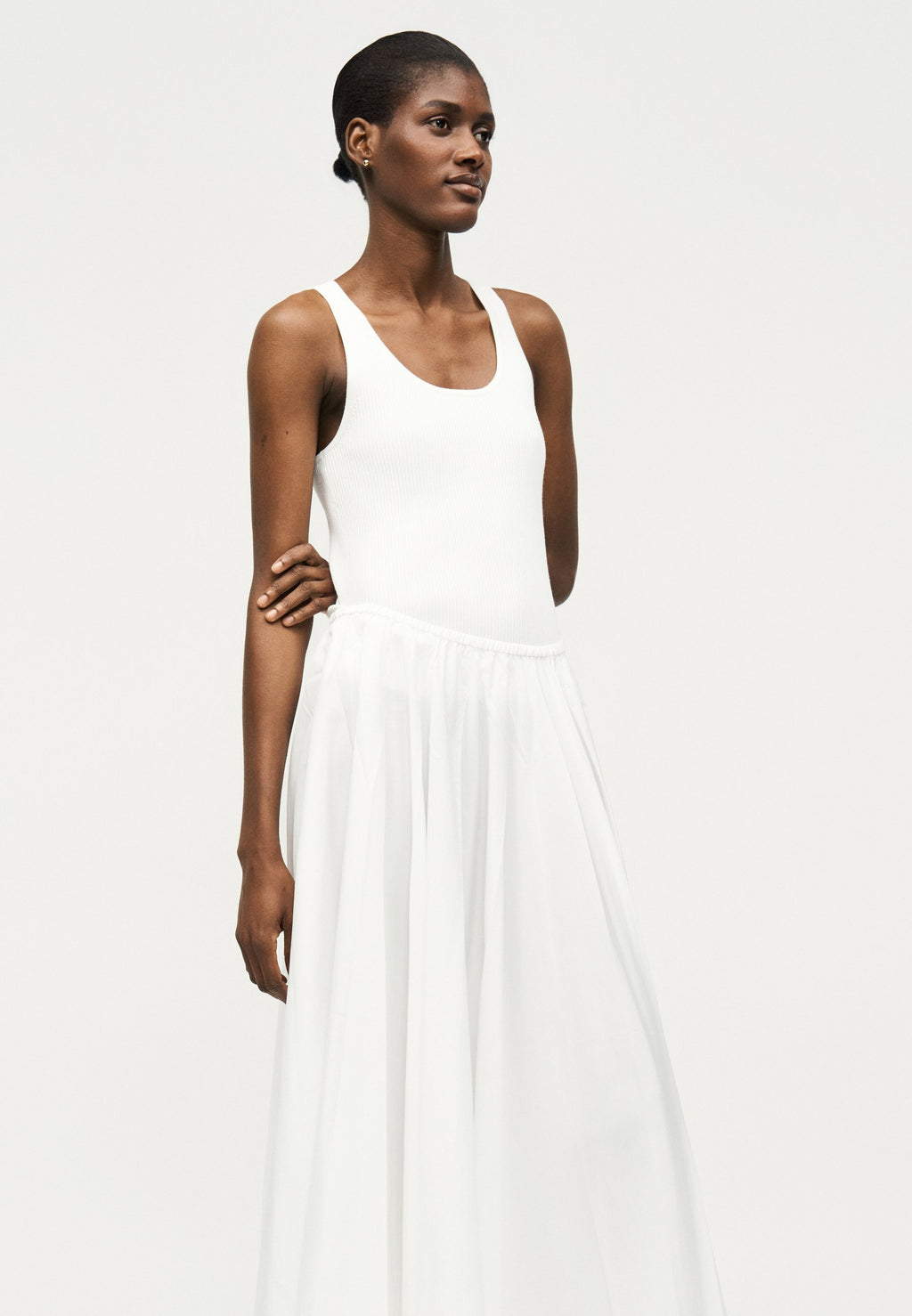 Norma Kamali FLARED SKIRT TO MIDCALF