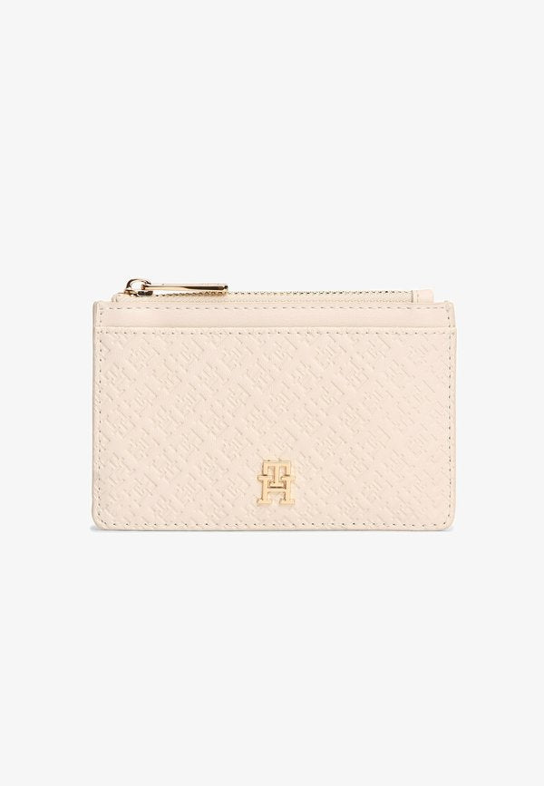 Tommy Hilfiger ICON DEBOSSED - Wallet - soft cream