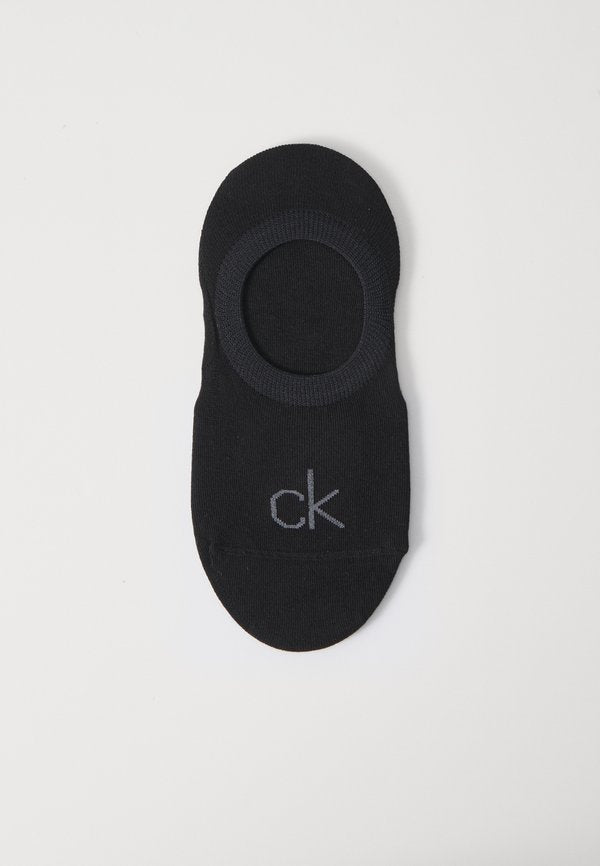 Calvin Klein Underwear WOMEN FOOTIE HIGH CUT 2 PACK - Invisible socks - black