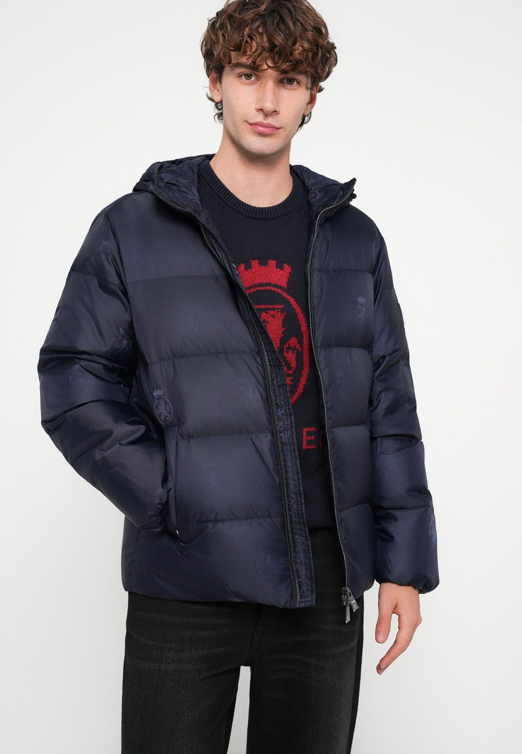 TH CREST PRINT DOWN PUFFER JACKET Media 5