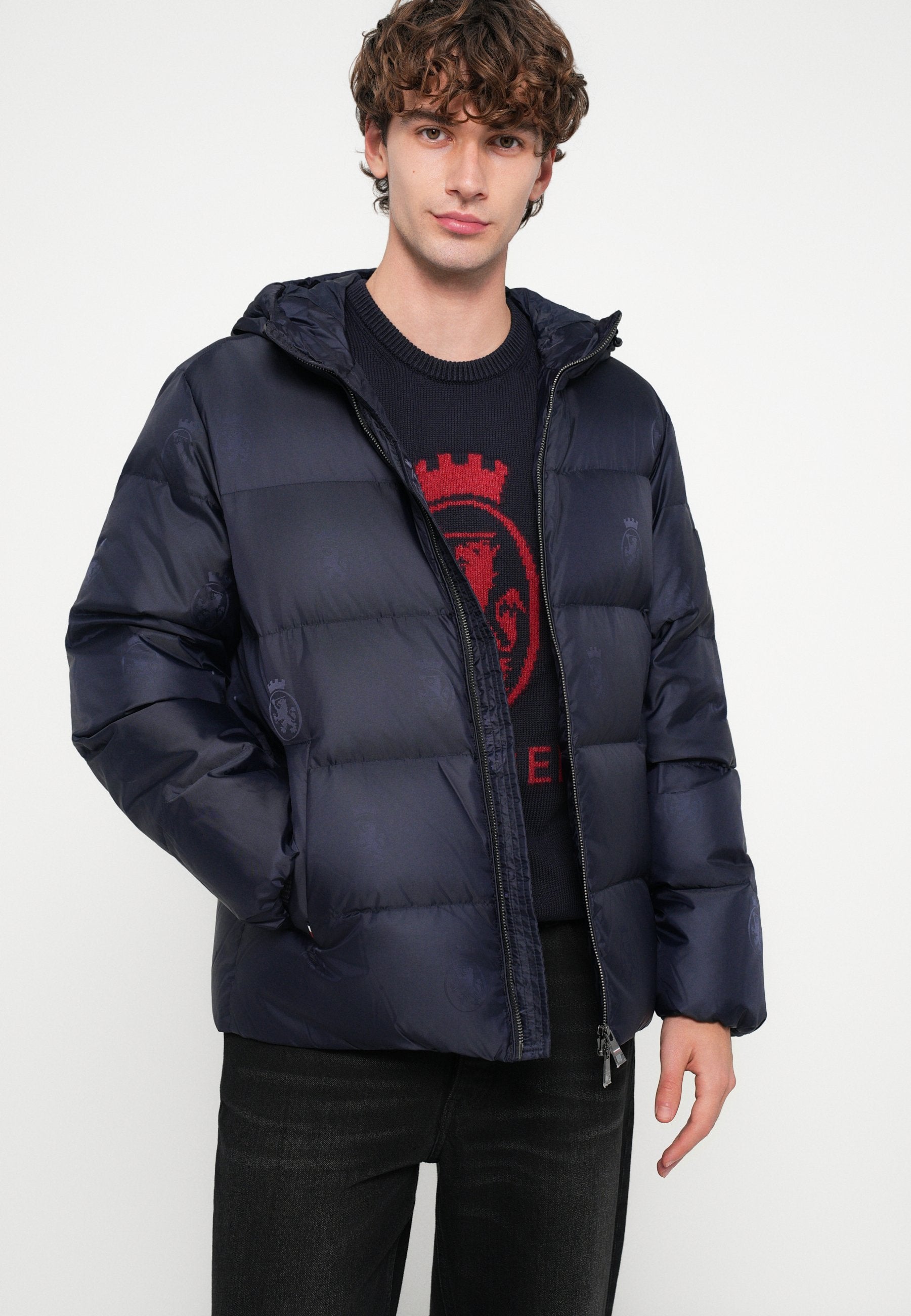TH CREST PRINT DOWN PUFFER JACKET Media 5
