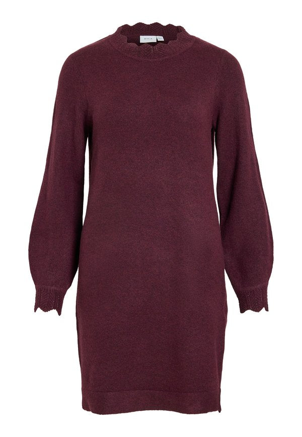 VILA VINIKOLINA O NECK DRESS