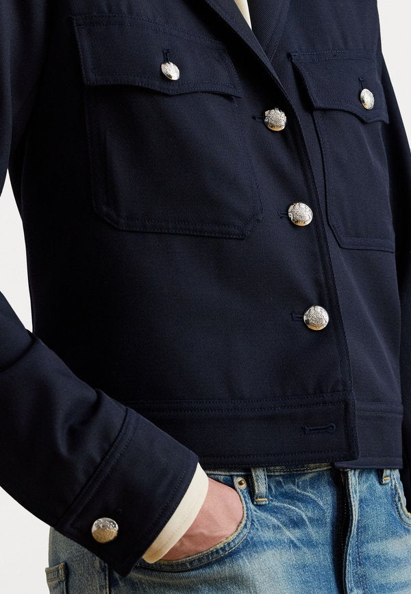 Lauren Ralph Lauren Petite CROPPED WOOL BLEND TWILL JACKET
