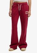 Superdry & Co ATHLETIC ESSENTIALS FLARE  - Tracksuit bottoms - bordeaux red
