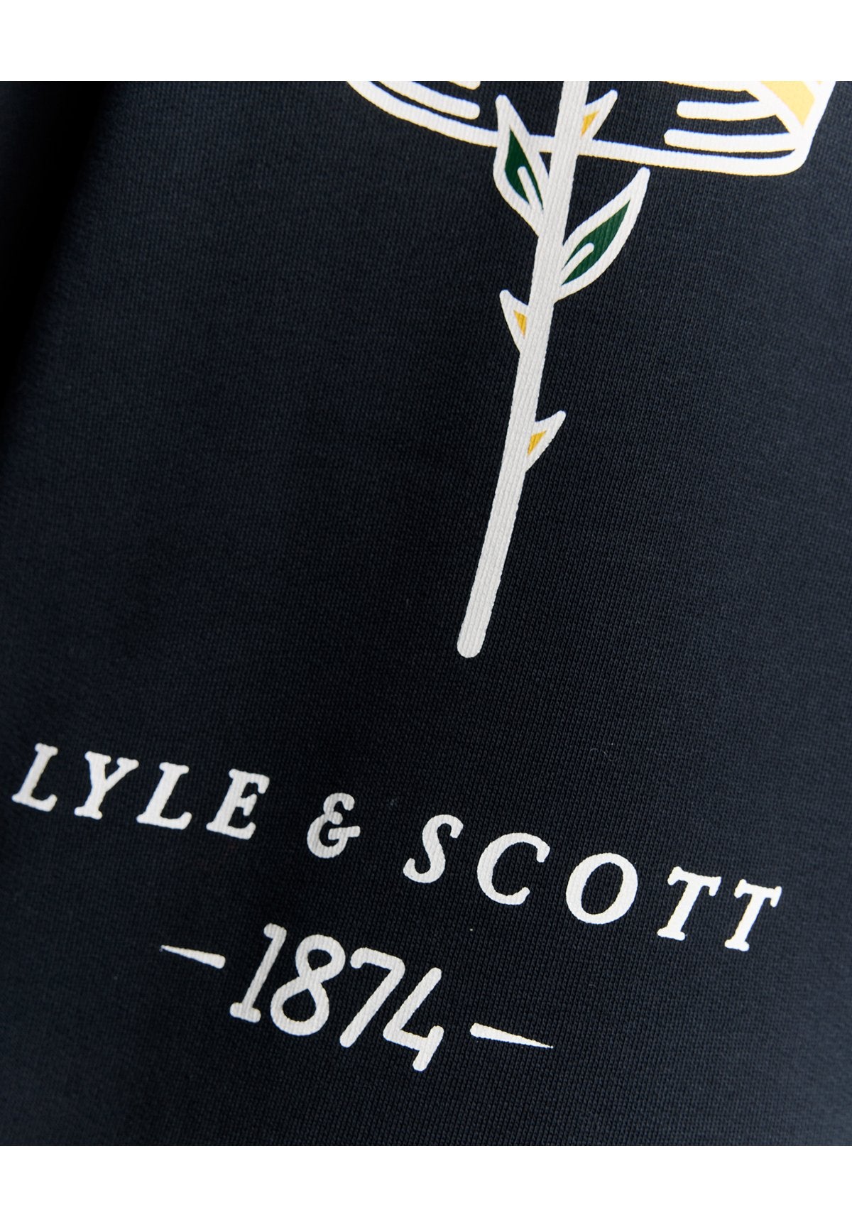 Lyle & Scott MID LAYERS ROSE AND CROWN GRAPHIC CREW NECK
