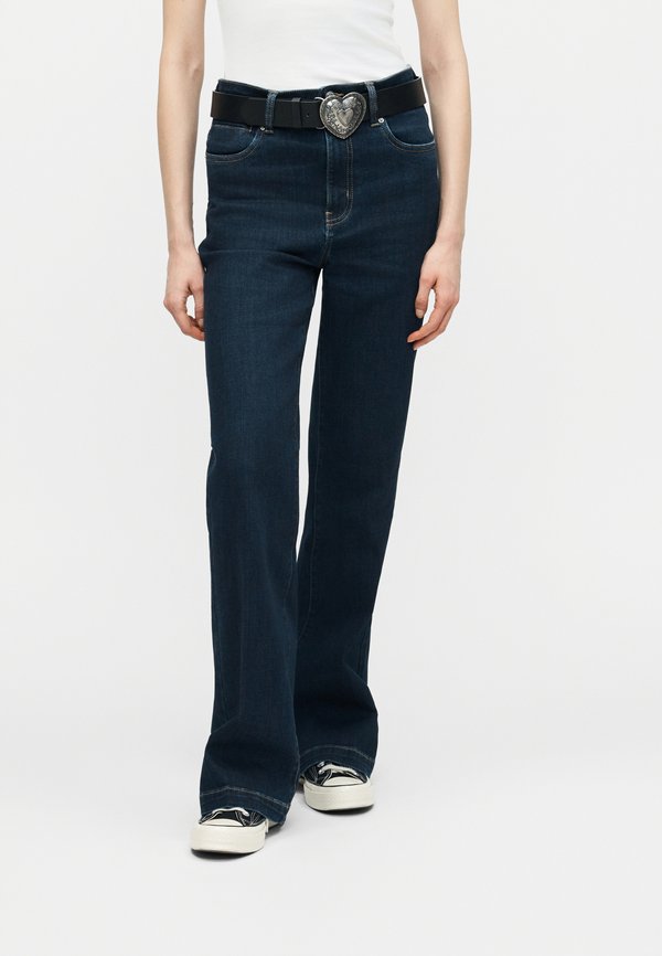 Vero Moda Flared fit VMTANNA High rise - Flared Jeans - dark blue denim
