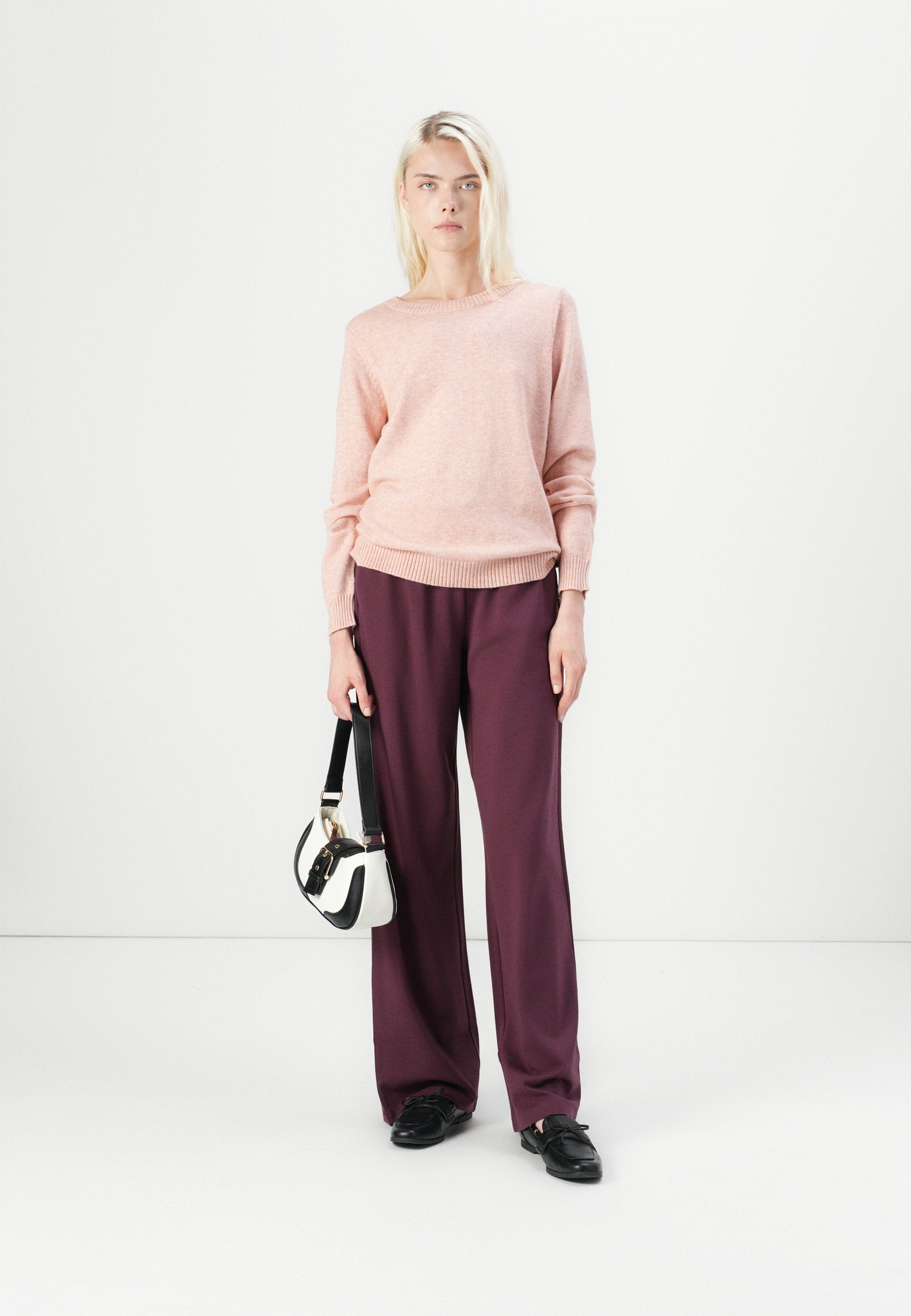 VILA VIRIL O-NECK L/S KNIT TOP - NOOS