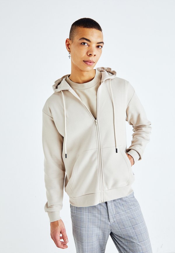 Jack & Jones JJEBRADLEY SWEAT ZIP HOOD NOOS - Zip-up sweatshirt - moonbeam