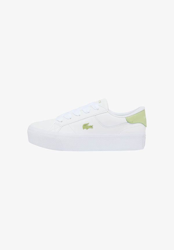Lacoste ZIANE PLATFORM - Trainers - blanc/vert clair