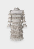 Malina CARMINE FRILL DRESS