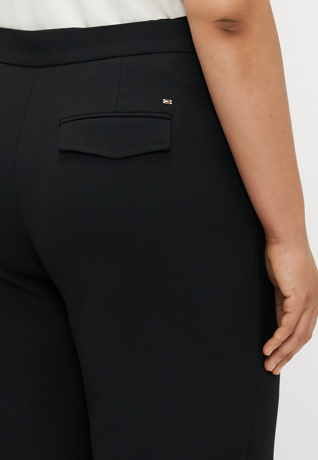CURVE PRESSED CREASE STRAIGHT LEG TROUSERS Media 6
