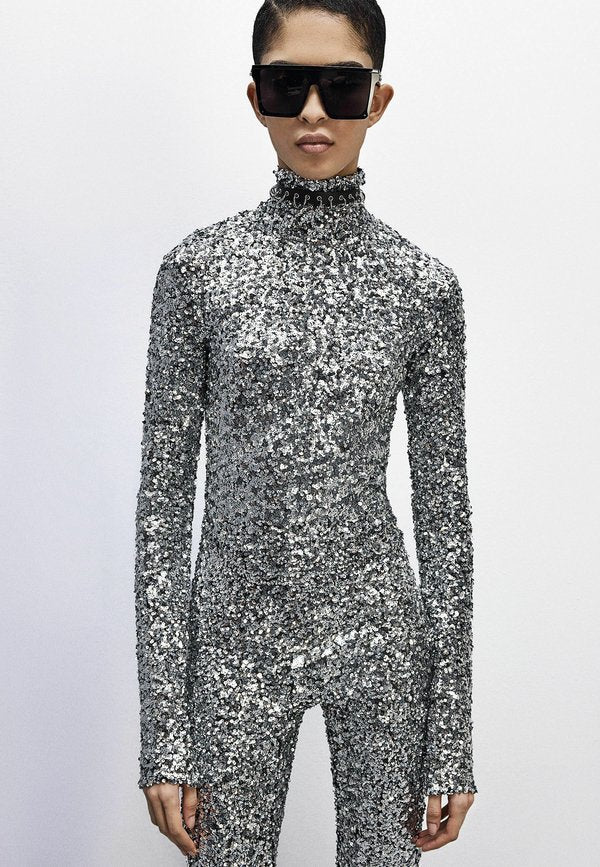 Patrizia Pepe TURTLENECK SEQUINED
