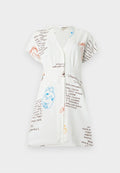 ONLY ONLMORGANNE MOLLIE DRESS  - Shirt dress - cloud dancer