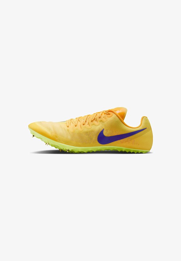 Nike Performance ATHLETICS SPRINTING ZOOM JA FLY 4 - Spikes - citron pulse volt ice university gold-coloured/indigo burst