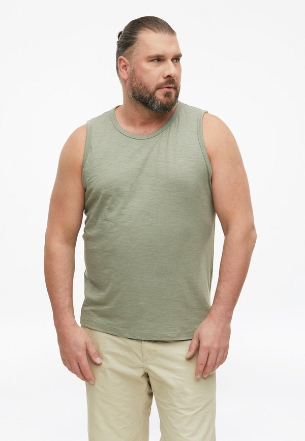 s.Oliver T-SHIRT - Top - tannengrün
