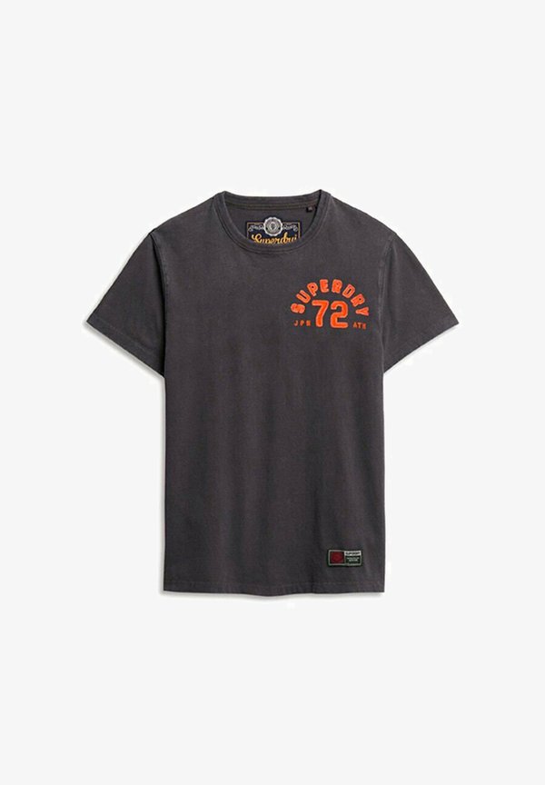 Superdry & Co VINTAGE ATHLETIC SHORT SLEEVE - Print T-shirt - graphite black