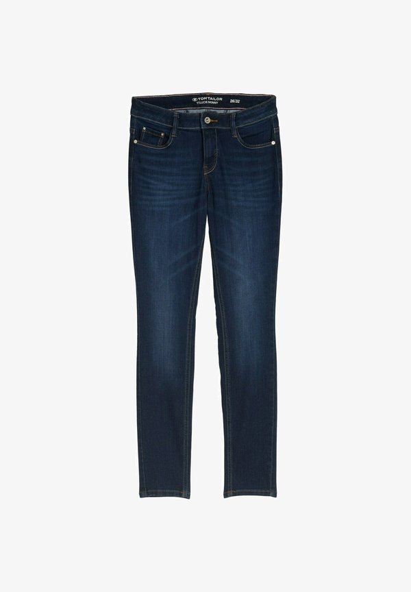 TOM TAILOR TTLUCIE SKINNY FIT - Slim fit jeans - dark stone wash denim