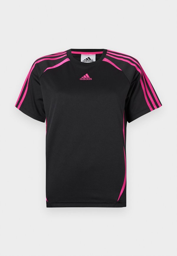 adidas Originals Print T-shirt - black/semi lucid fuchsia