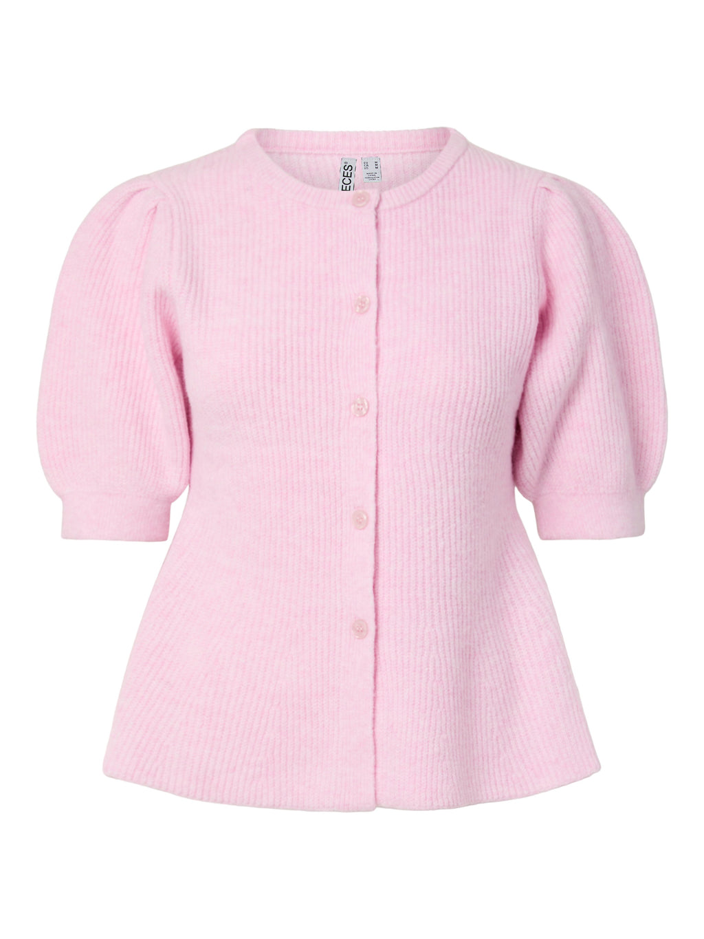 Pieces PCSILLY SS PUFF KNIT CARDIGAN NOOS BC