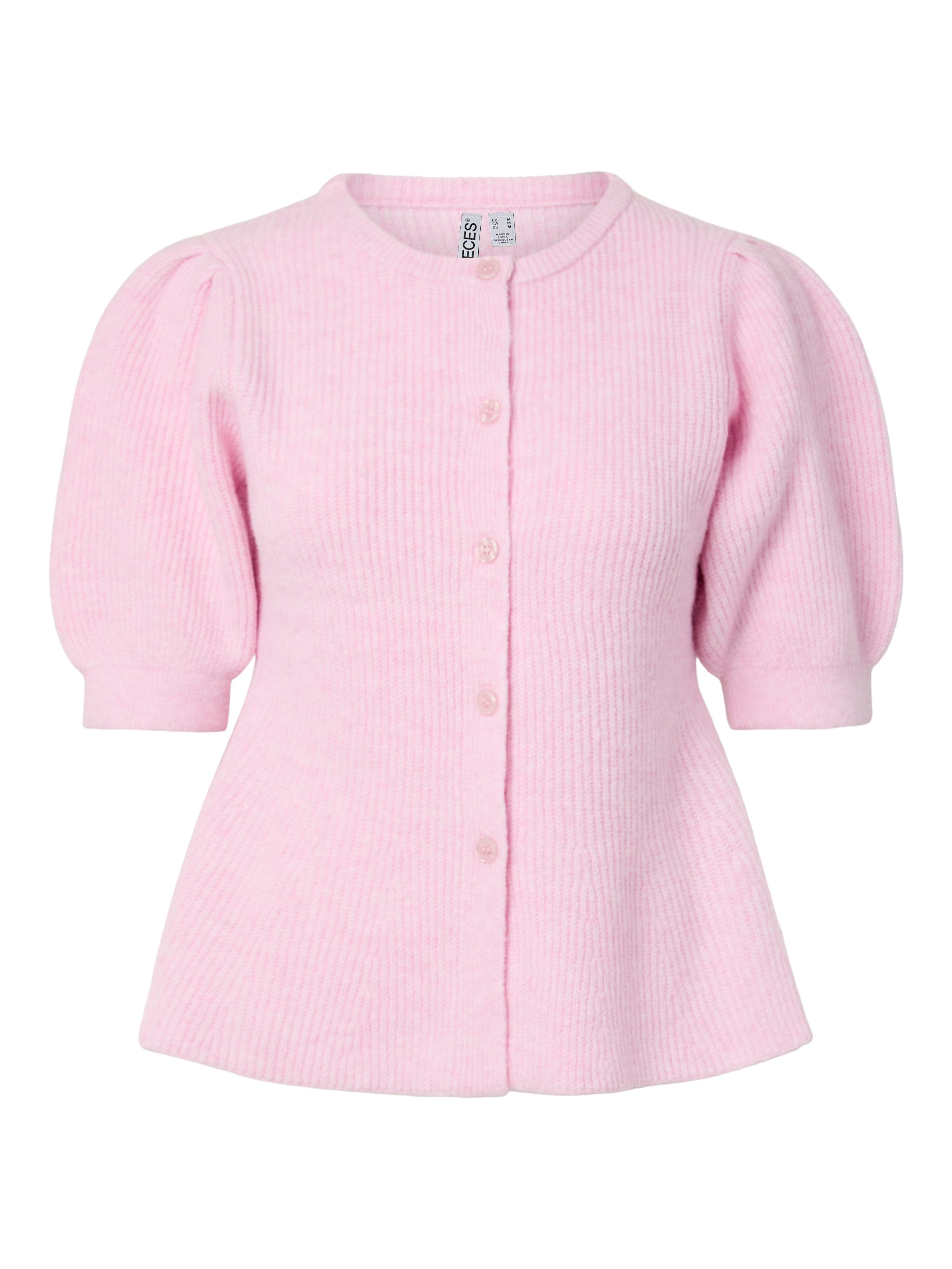 Pieces PCSILLY SS PUFF KNIT CARDIGAN NOOS BC