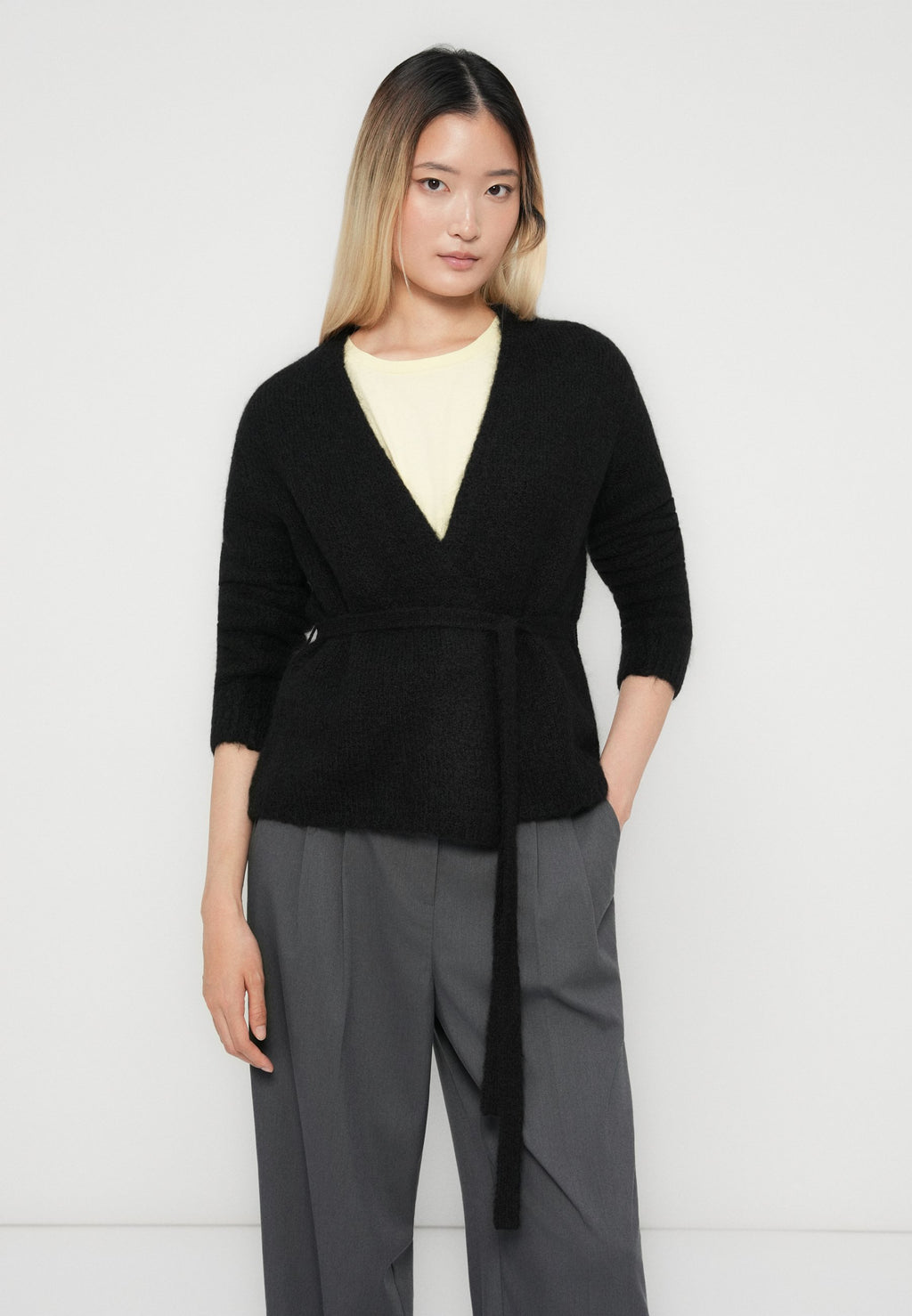 Selected SLFGABELLA BELT CARDIGAN