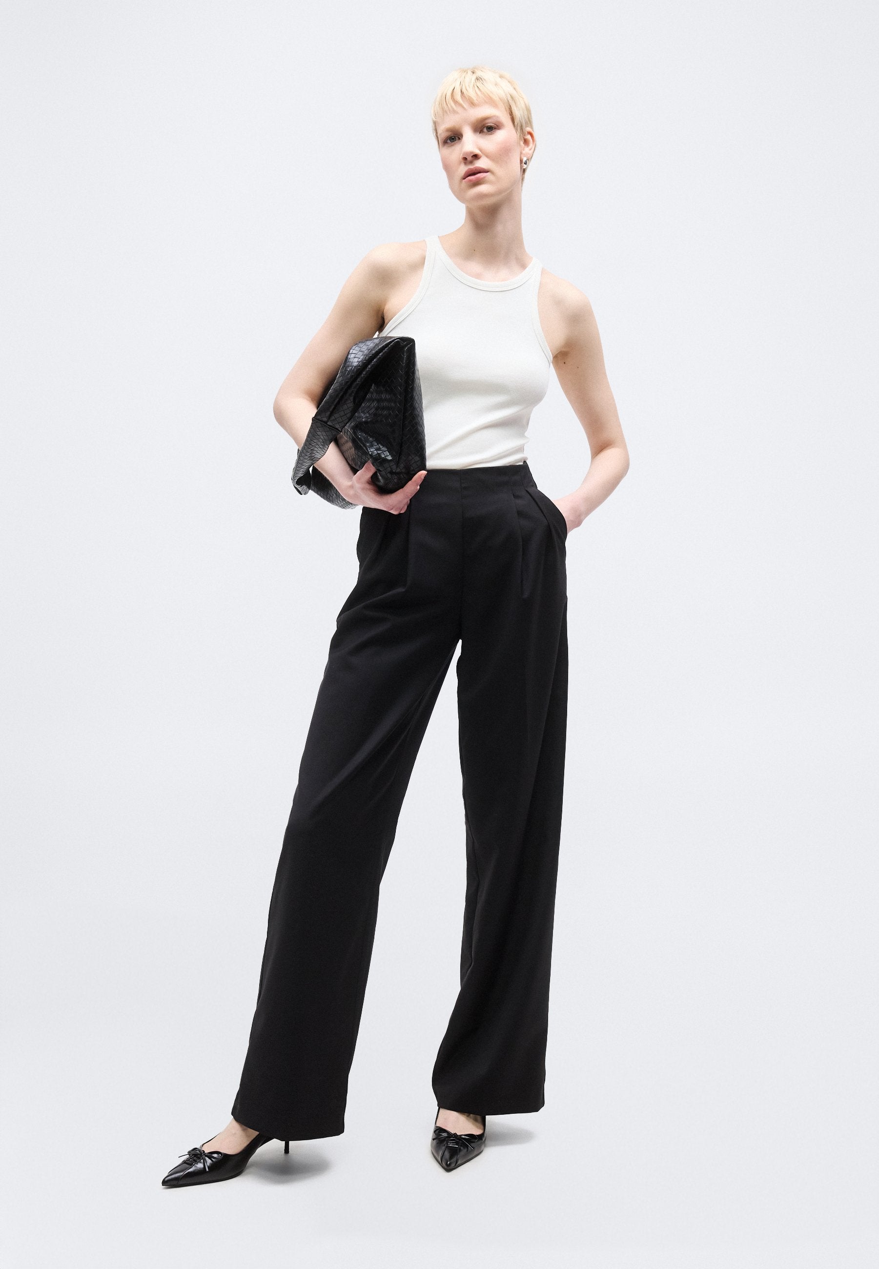 Vero Moda Tall VMHAILEY WIDE PLEAT PANT