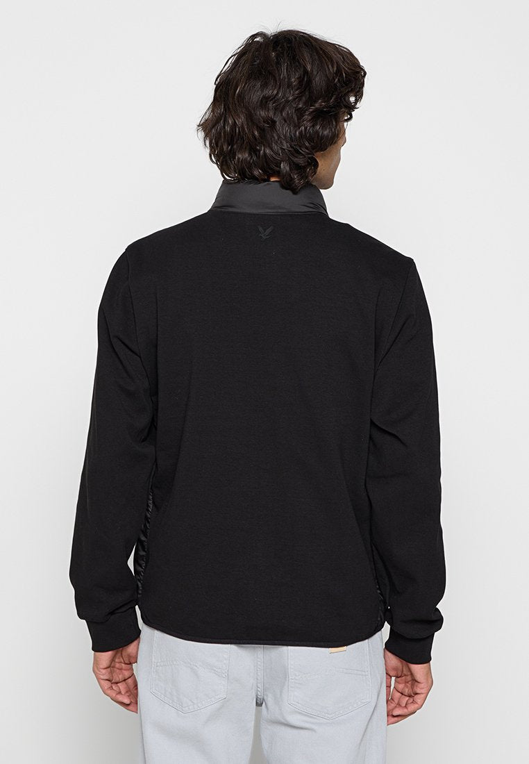 Lyle & Scott FUNNEL NECK HYBRID ZIP THROUGH JUMPER