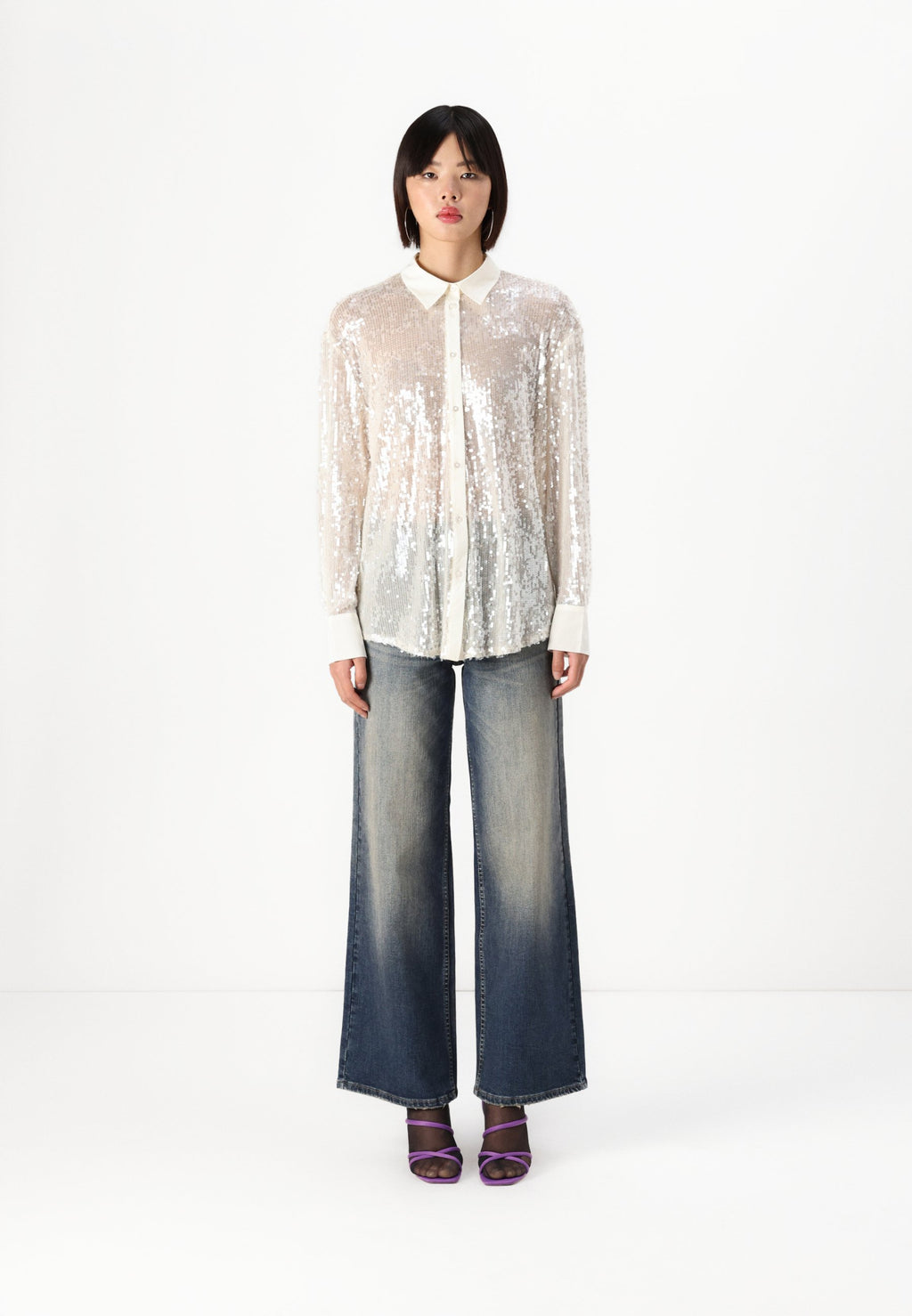 ONLCARIN LOOSE SEQUINS SHIRTS Media 2
