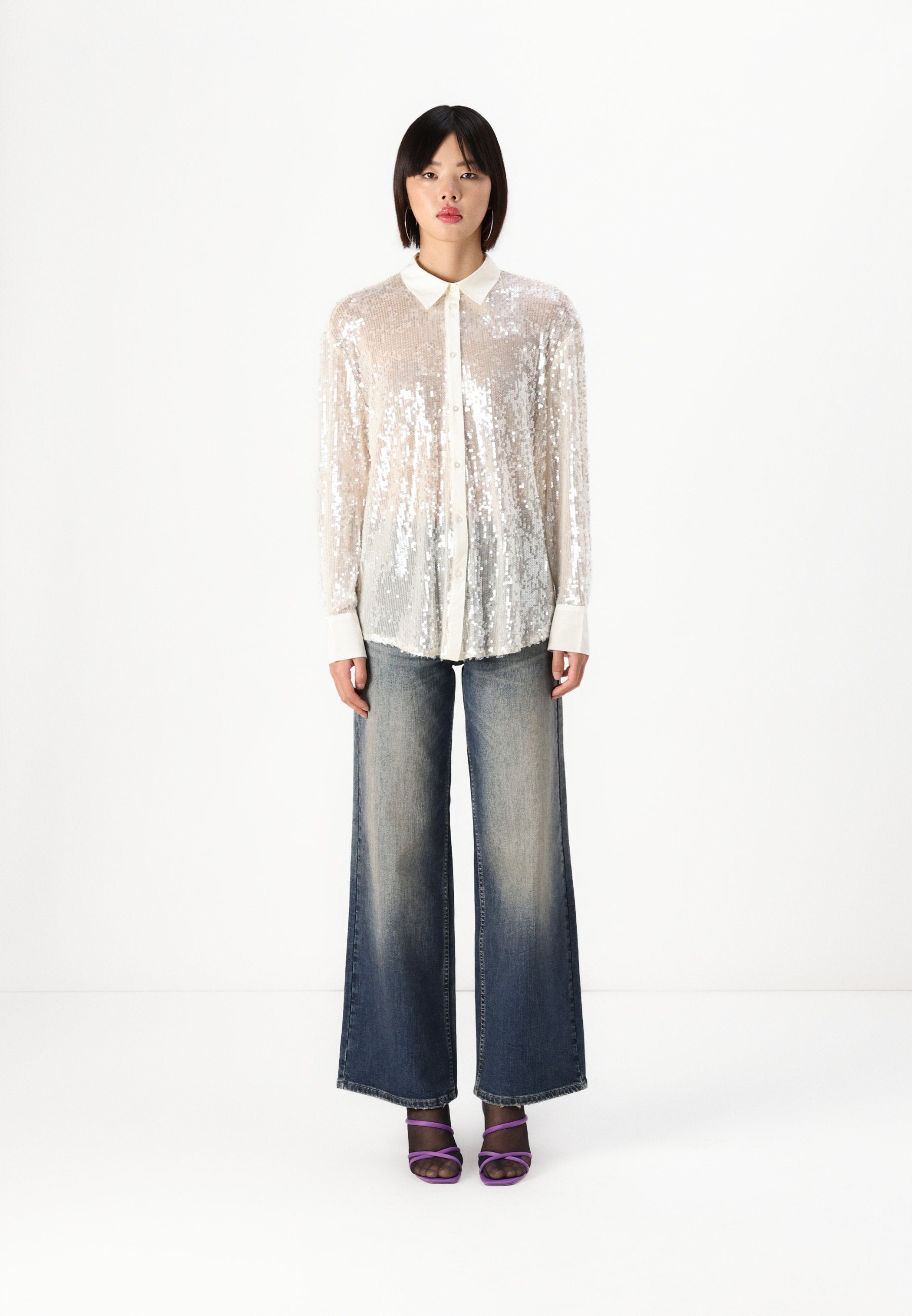 ONLCARIN LOOSE SEQUINS SHIRTS Media 2
