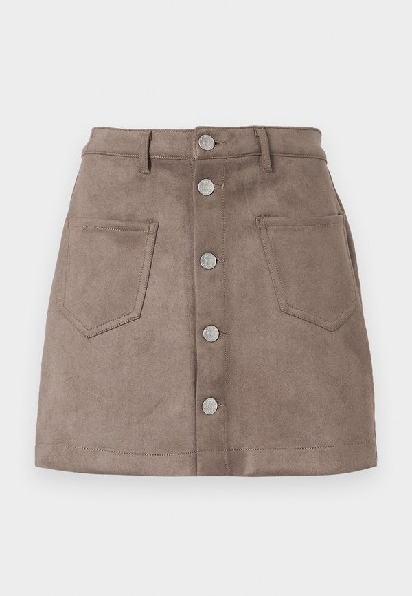 ONLY ONLAMAZING-STINA Short - A-line skirt - walnut