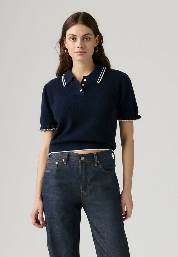 Levi's® SUPER SOFT SUMMER SS POLO EGRET / CABERN - Polo shirt - egret   cabernet egret   cabernet - blues