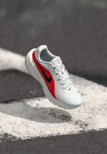 Nike Performance NIKE DOWNSHIFTER 14 - Road running shoes - white/black/summit white/bright crimson/light crimson