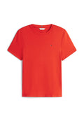 CURVE FLAG EMBROIDERY CREW NECK SLIM T-SHIRT Media 1
