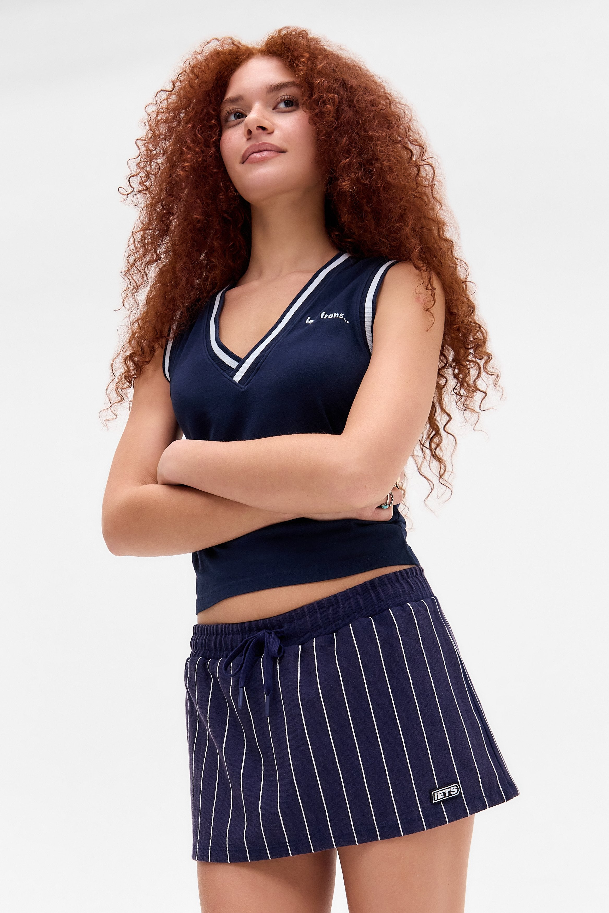 iets frans... PINSTRIPE SKIRT