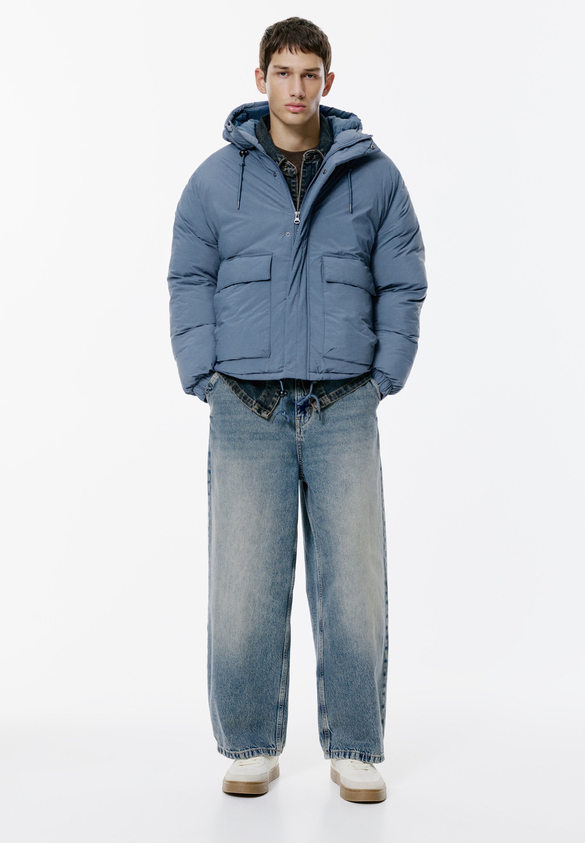 PULL&BEAR CROPPED PUFFER