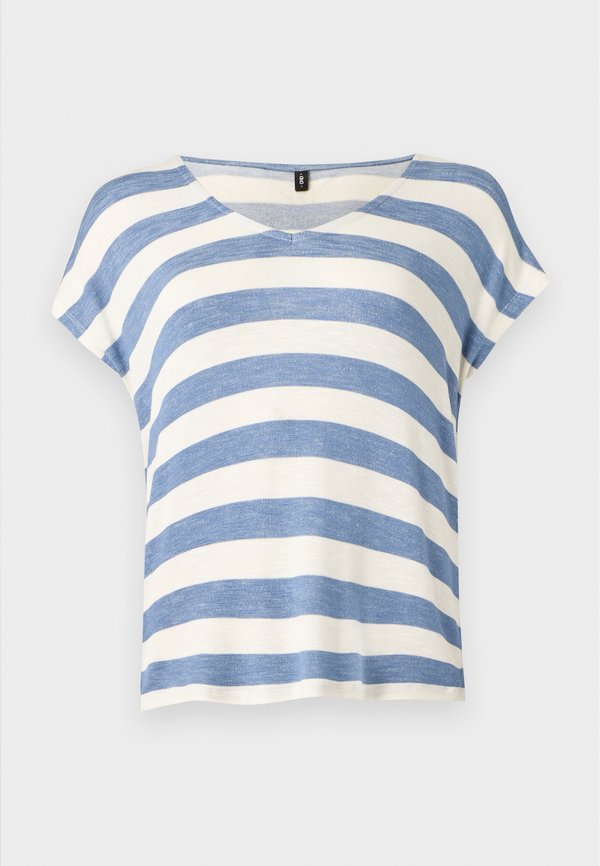 ONLY ONLLIRA LIFE V NECK - Print T-shirt - infinity/cloud dancer