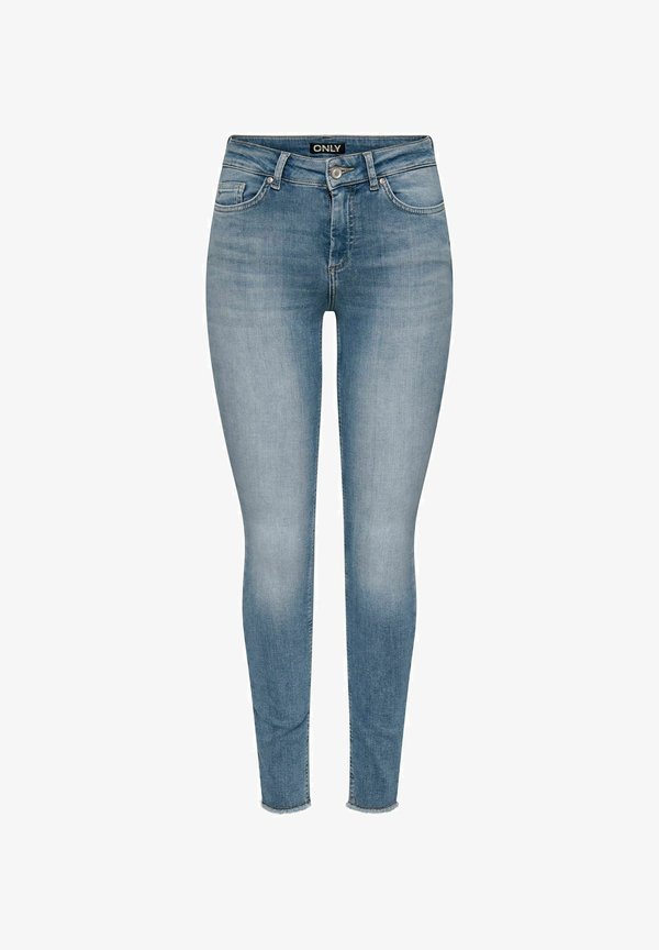 ONLY SKINNY FIT JEANS ONLBLUSH MID WAIST SKINNY FIT ANKLE LENGTH JEANS - Jeans Tapered Fit - special blue grey denim