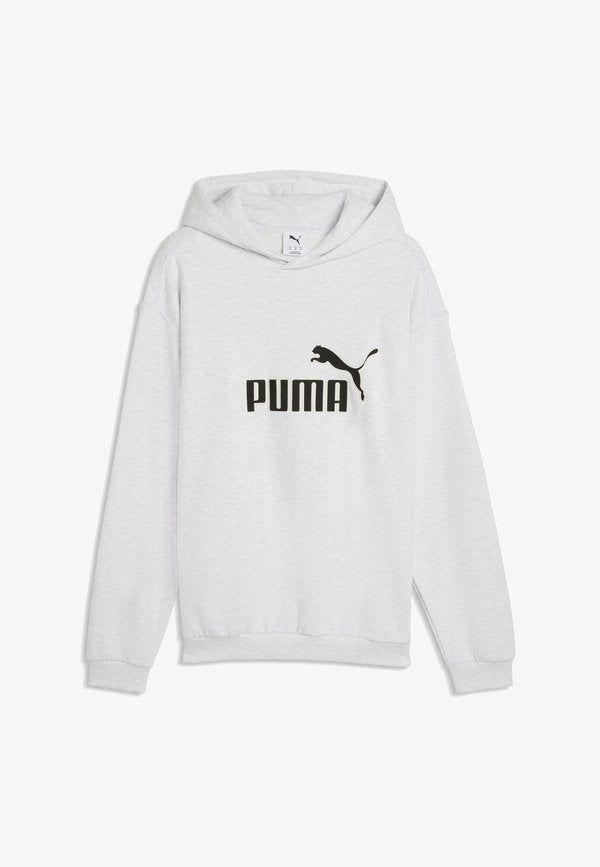 Puma ESSENTIALS ELEVATED NO. 1 RELAXED HOODIE - Hoodie - white glow heather