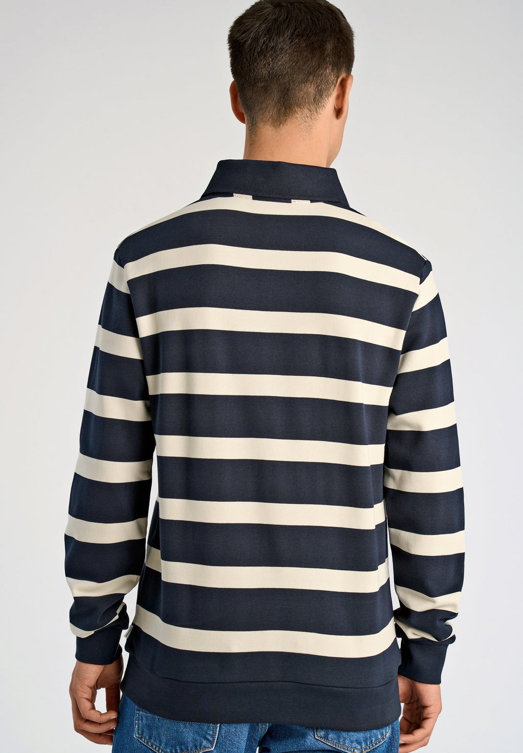 STRIPED POLO SWEATSHIRT L/S Media 4